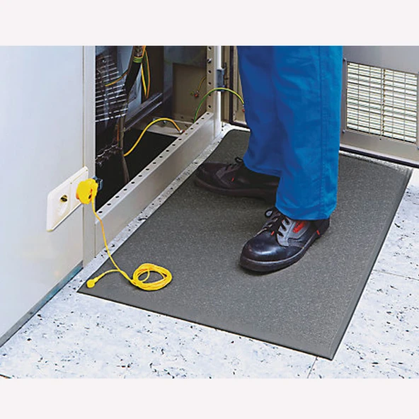 Desan Dikdörtgen 3 mm 100 cm 25.000 Volt Tpe İzole Paspas Gri ürün görseli 1