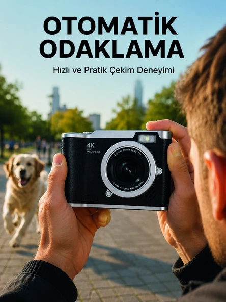 Taşınabilir Dijital Fotoğraf Makinesi Led 18X Dijital Zoom ürün görseli 1