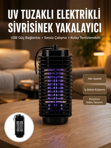 Kimyasal İçermeyen Uv Işıklı Böcek Sivrisinek Kapanı – Güvenli Kullanım Yeni Nesil ürün görseli 1