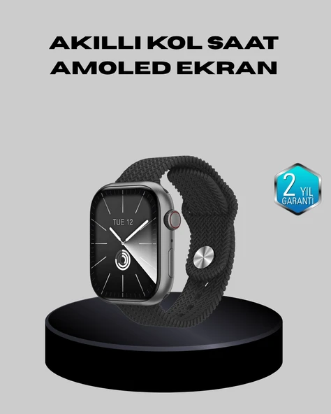 Şarjlı Akıllı Saat Arama Bildirim Destekli Uzun Pil Ömürlü ürün görseli 1