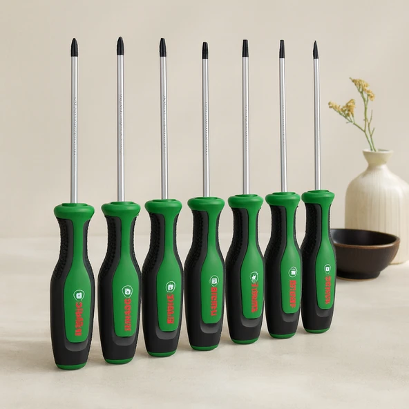 8 Parça Tornavida Seti Tx/Sl/Pz/Ph 100-125 Mm ürün görseli 1
