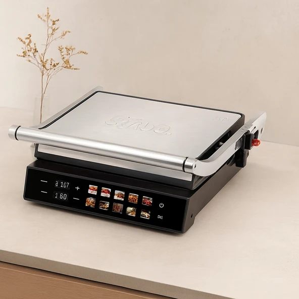 Izgara Ve Tost Makinesi 4 Dilim 2000W Yapışmaz Dokunmatik ürün görseli 1