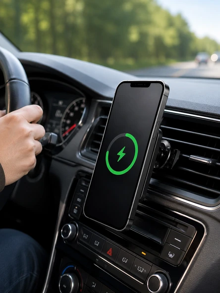 15W Araç İçi Telefon Tutucu - Resim 5