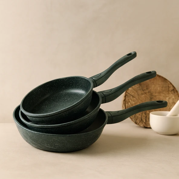 Döküm Tava Seti 3'Lü (20-24-28 Cm) ürün görseli 1