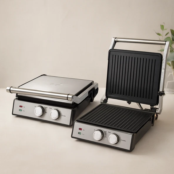 4 Dilim Tost Ve Izgara Makinesi 2000W - Yapışmaz Kaplama ürün görseli 1