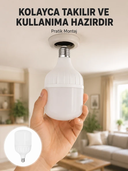 Acil Durumlara Uygun Şarjlı Torch Led Ampul 30 Watt Yeni Nesil ürün görseli 1