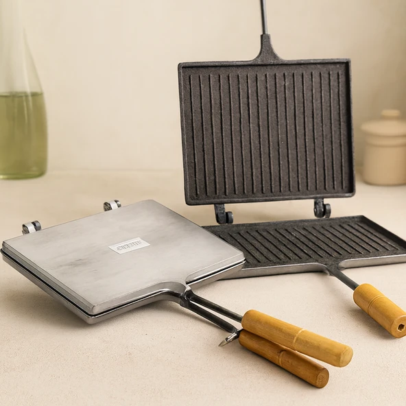 Teflon Kaplamalı El Tost Makinesi ürün görseli 1