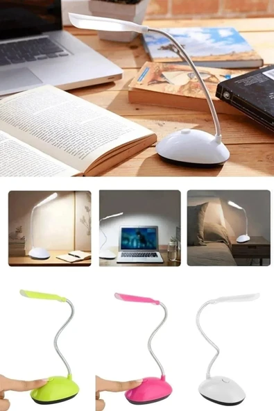 Masa Lambası Spiral Led Kitap Okuma Işığı Pilli Model Led Lamba ürün görseli 1