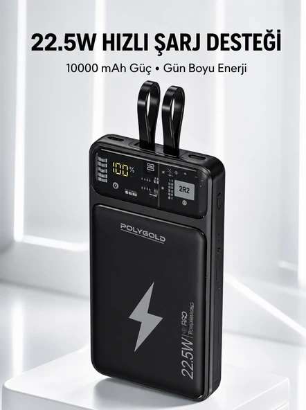 Hızlı 10000 Mah Dahili Kablo Yeni Nesil ürün görseli 1