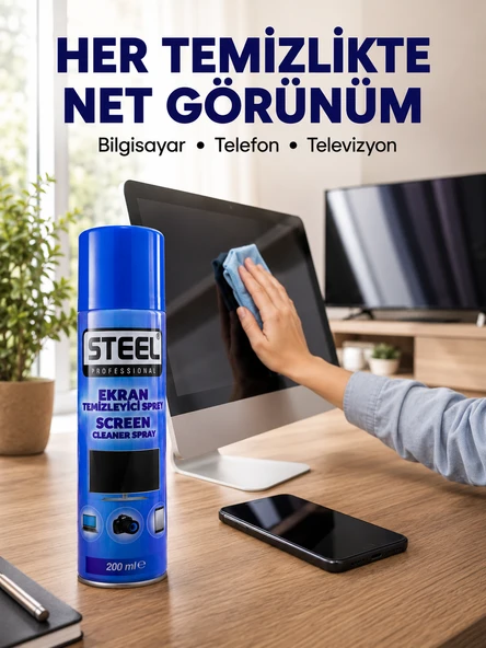 Parmak İzi Tozu Kolayca Temizleyen Ekran Temizleyici ürün görseli 1