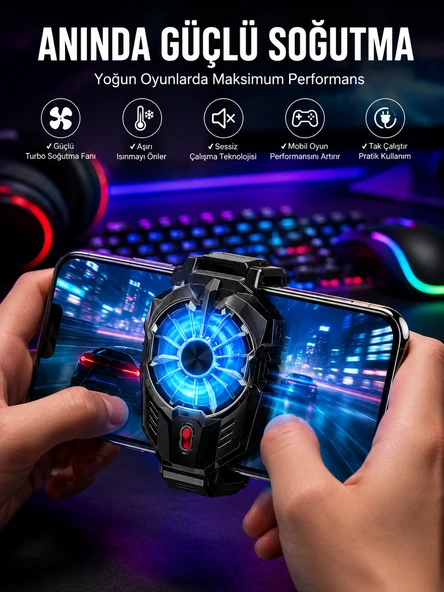 Telefon Soğutucu Fanlı Güçlü Motor Radyotör Soğutucu ürün görseli 1