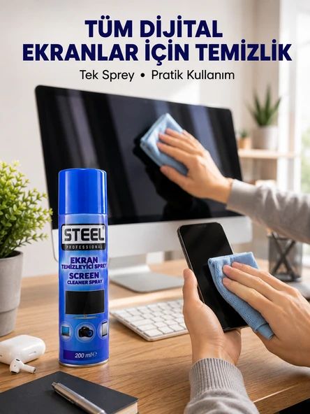 Günlük Kullanıma Uygun Çok Amaçlı Ekran Temizleme Spreyi ürün görseli 1