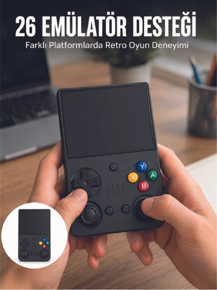 Lcd Oyun Konsolu Tv Bağlantı Destekli Çift Analog Joystick El Tipi Konsol ürün görseli 1