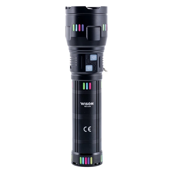 Wison Ws-1150 Uzun Menzilli 60 Watt 5500 Lümen Profesyonel Güçlü El Feneri ürün görseli 1