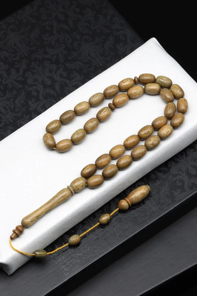 Pelesenk Ağacı Tesbih 8 x 12 mm Beyzi Kesim - T-1870 ürün görseli 1