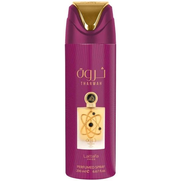 Lattafa Pride Tharwah Gold 200 ml Unisex Deodorant ürün görseli 1