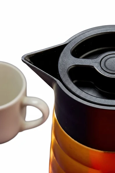COOKER 2 LİTRE ÇELİK TERMOS BAMBU SAPLI - Resim 8