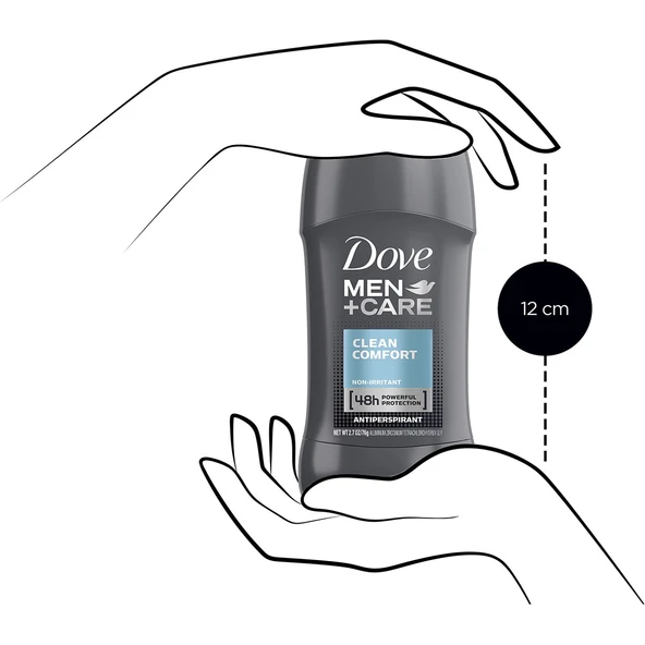 Dove Men Clean Comfort Stick Deodorant 50 ml - Resim 5