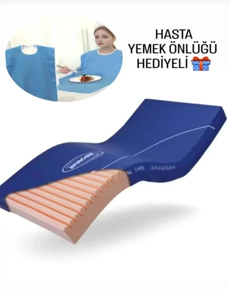 VİSCOMET FUL ORTOPEDİK HAVA KANALLI SÜNGER HASTA YATAK 90X190X14 ürün görseli 1