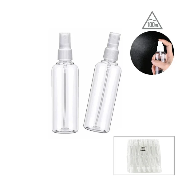 Boş Sprey Şişesi - 100 ml - Plastik - Şeffaf ürün görseli 1