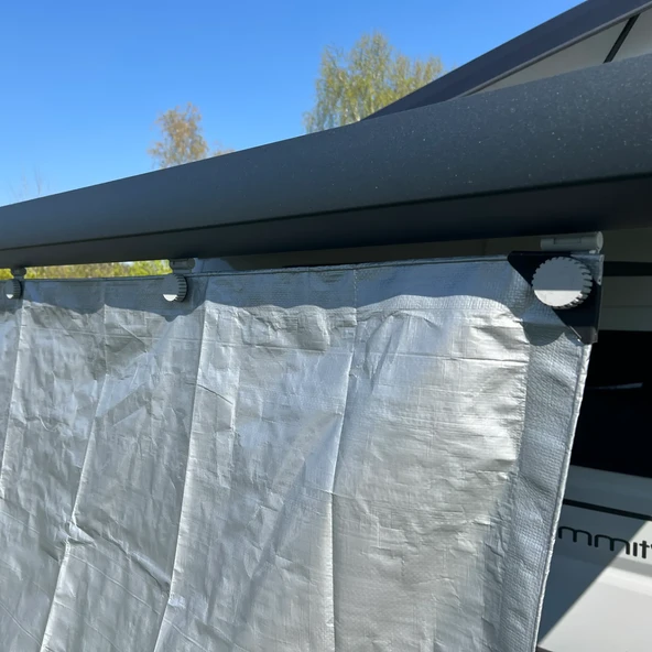 Karavan Tente Branda Güneşlik Kanal Askısı  Thule Tente için 4 lü Paket ürün görseli 1