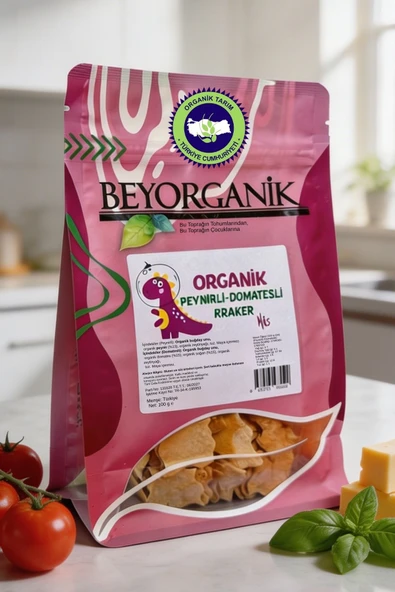 Organik Peynirli Domatesli Kraker Miks 100gr Atıştırmalık Bisküvi ürün görseli 1