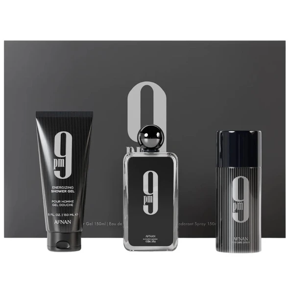 Afnan 9pm Edp 100ml + SG 150ml + Deo 150ml ürün görseli 1