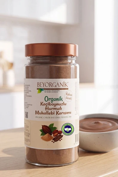 Organik Keçiboynuzlu Hurmalı Muhallebi Karışımı 300gr ürün görseli 1