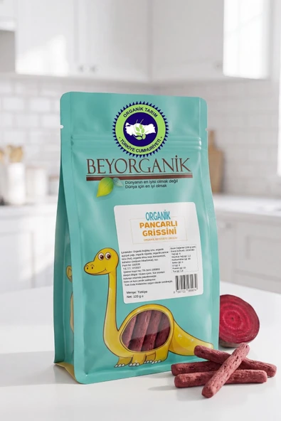Organik Pancarlı Grissini 120gr ürün görseli 1