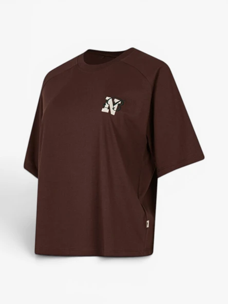 NB LIFESTYLE WOMEN T-SHIRT Kadın Kahverengi T-Shirt - WNT3625 ürün görseli 1