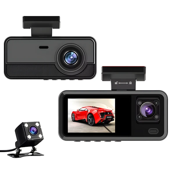 İdragon A15 Wıfı 3 Kameralı Full Hd Araç Kayıt Sistemi - Ön, Iç ve Arka Kamera ürün görseli 1