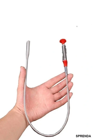 Çelik Tel Yay Lavabo Açıcı Tıkanma Önleyici Tıkanıklık Açma Teli Geder Açma Aparatı ürün görseli 1