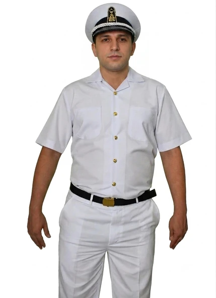 DENİZCİ BEYAZ GÖMLEK ( DÜĞME DAHİL DEĞİLDİR ) ürün görseli 1