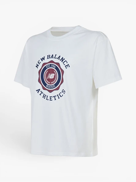 NB LIFESTYLE MEN T-SHIRT Erkek Beyaz T-Shirt - MNT3641 ürün görseli 1