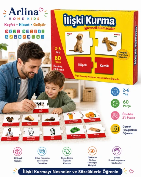 İlişki Kurma Eğitici Bulmacalar - Resim 3