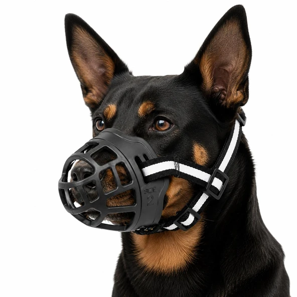 Valkyrie Köpek Ağızlığı Size 2 10-17 Kg Küçük Orta Irk Ayarlanabilir Nefes Alabilir Plastik Ağızlık ürün görseli 1
