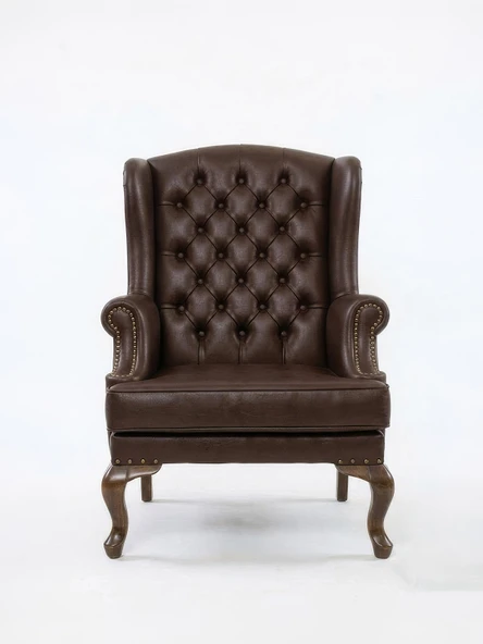 Crown Chester Klasik Ahşap Berjer - Resim 2