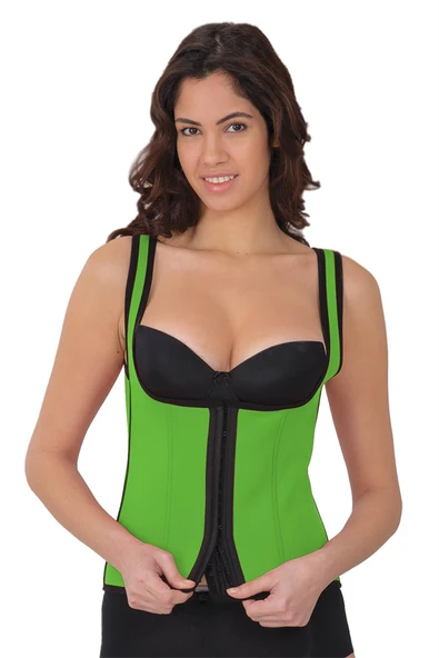 Arias Closet Yeşil Mi 9173 Agraflı Göğsü Atlet Korse ürün görseli 1