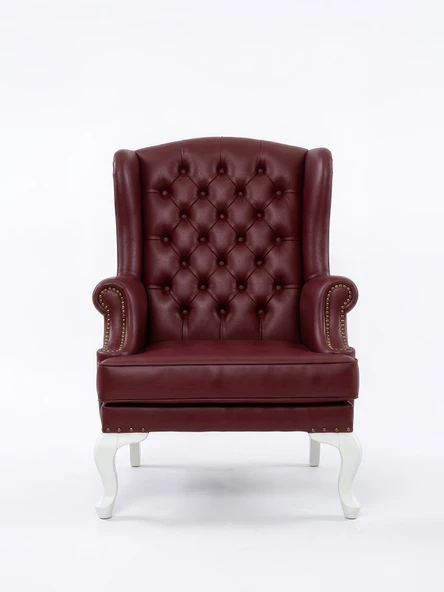 Crown Chester Klasik Ahşap Berjer - Resim 12