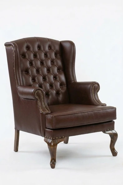 Crown Chester Klasik Ahşap Berjer - Resim 3