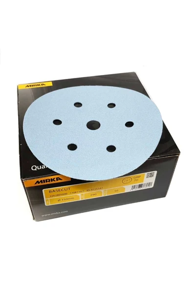 MİRKA Basecut 150mm 7d Hookıt Dısk Zimpara P40 50'li Paket ürün görseli 1