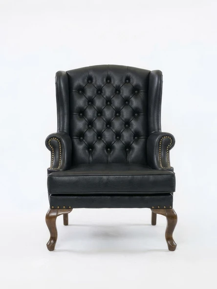 Crown Chester Klasik Ahşap Berjer - Resim 7