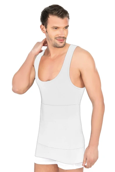 Arias Closet Beyaz Mi Emay 1400 Modal Cotton Erkek Atlet Korse ürün görseli 1