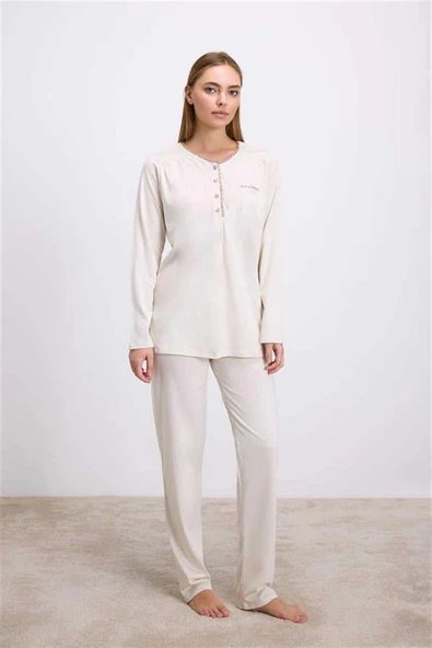 Arias Closet Uzun Kollu T-Shirt Pantolon Pijama Takım ürün görseli 1