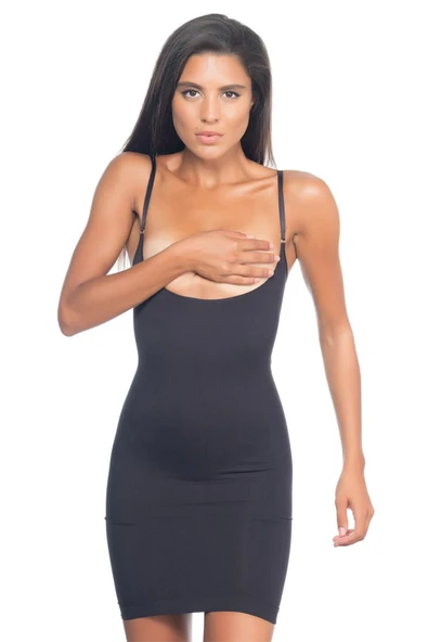 Arias Closet Siyah Mi Emay 5060 Göğsü Elbise Korse ürün görseli 1