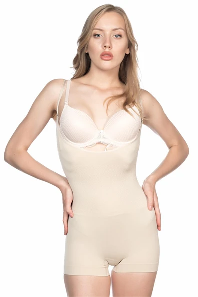 Arias Closet Ten Mi Emay 2058 Göğsü Kısa Paça Boy Korse ürün görseli 1