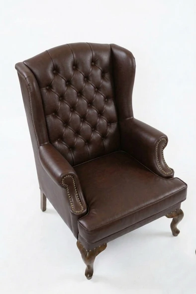 Crown Chester Klasik Ahşap Berjer - Resim 4