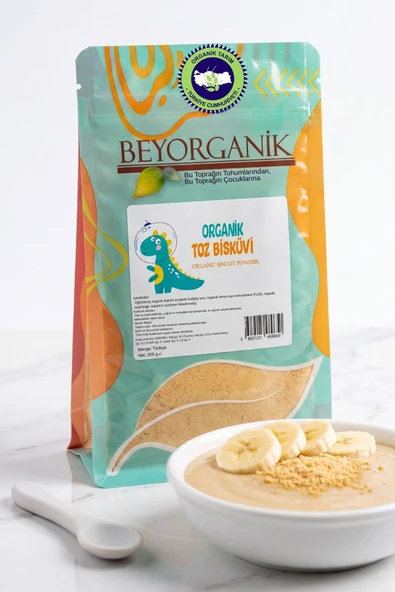 Organik Meyveli Toz Bisküvi 200gr ürün görseli 1