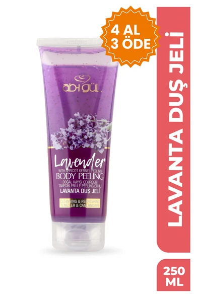 Ab-ı Gül Lavanta Body Peeling Doğal Kayısı Çekirdeği Tanecikleri 250 Ml ürün görseli 1