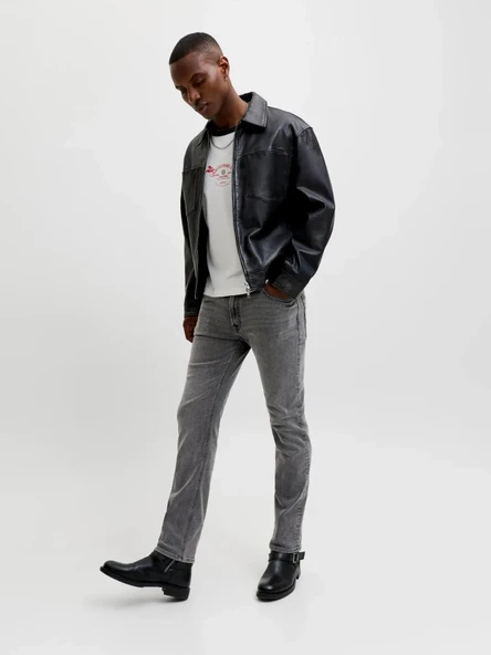 Jack Jones Clark Basıc Regular Fit Erkek Jean Pantolon 12300751 - Resim 4